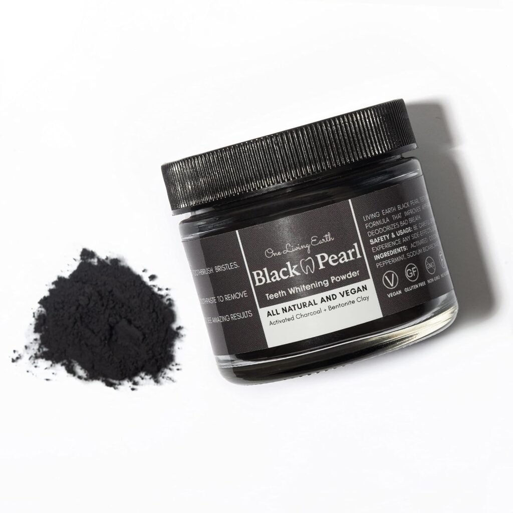 how to use one living earth's activated charcoal powder with bamboo toothbrush